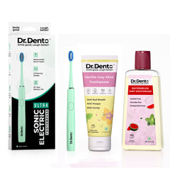 Complete Oral Care Essentials (Ultra Toothbrush, Toothpaste & Mouthwash)