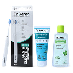 Complete Oral Care Essentials (Ultra Toothbrush, Toothpaste & Mouthwash)