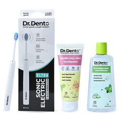 Complete Oral Care Essentials (Ultra Toothbrush, Toothpaste & Mouthwash)