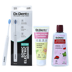 Complete Oral Care Essentials (Ultra Toothbrush, Toothpaste & Mouthwash)