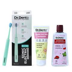 Complete Oral Care Essentials (Ultra Toothbrush, Toothpaste & Mouthwash)