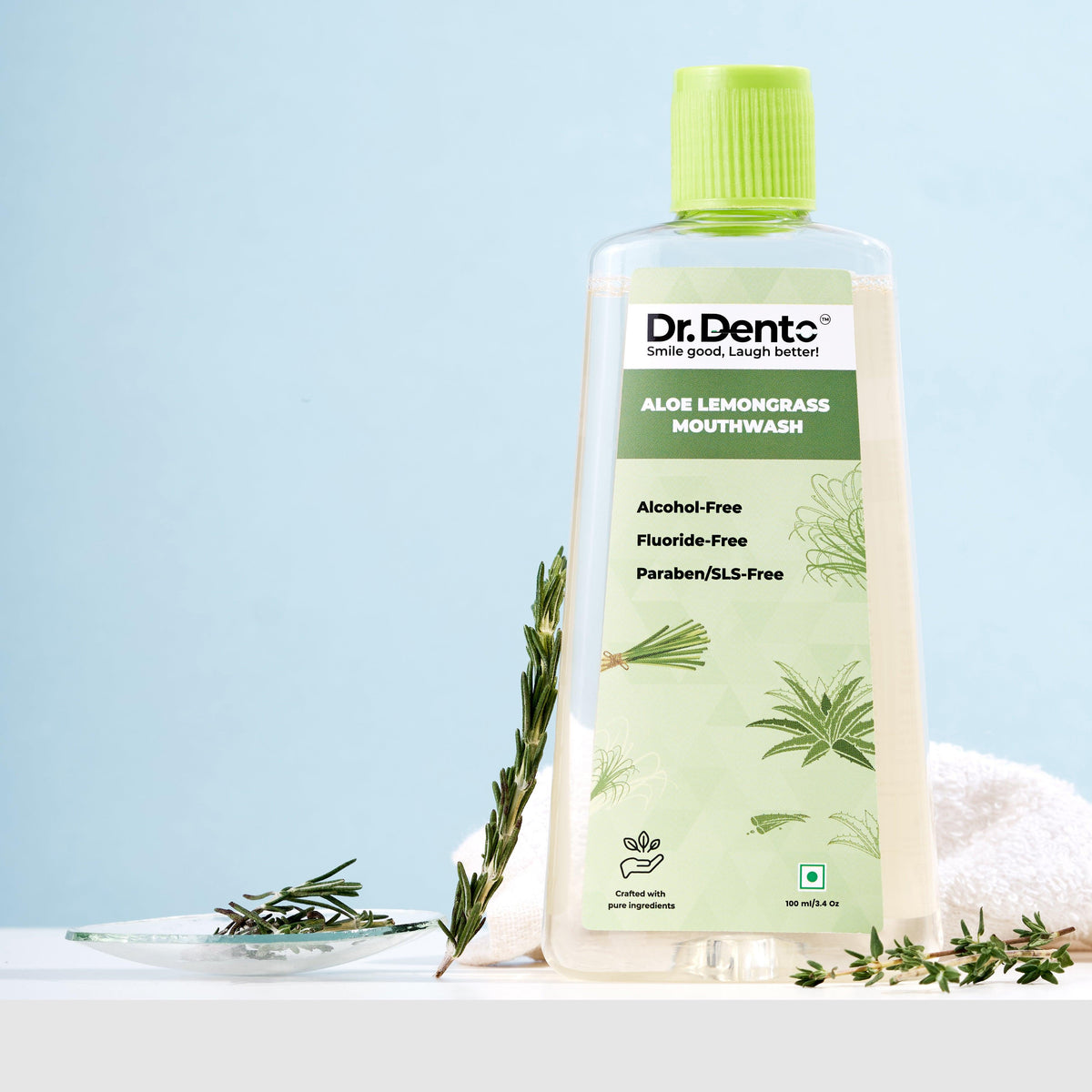 Aloe Lemongrass Mouthwash - Dr.Dento - The Oral Health Expert