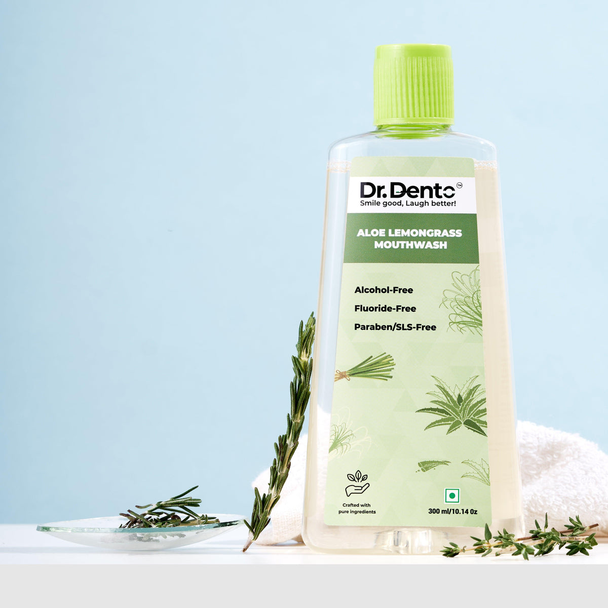 Aloe Lemongrass Mouthwash - Dr.Dento - The Oral Health Expert