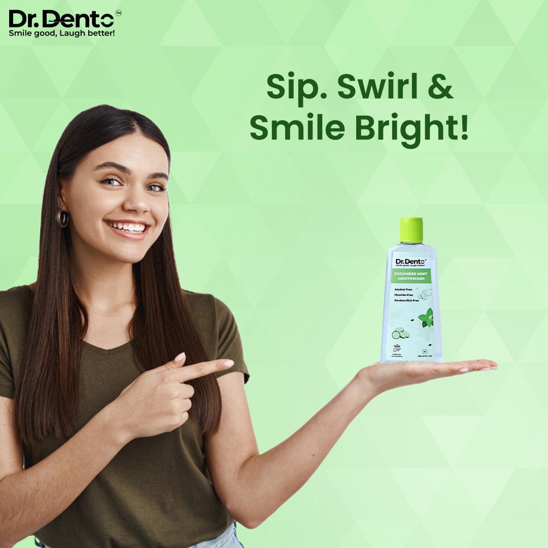 Cucumber Mint Mouthwash - Dr.Dento - The Oral Health Expert