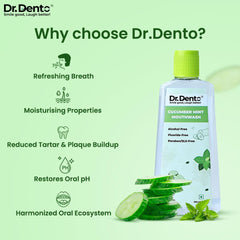 Cucumber Mint Mouthwash - Dr.Dento - The Oral Health Expert