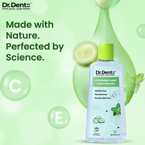 Cucumber Mint Mouthwash - Dr.Dento - The Oral Health Expert