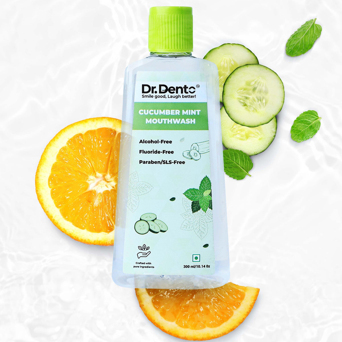 Cucumber Mint Mouthwash - Dr.Dento - The Oral Health Expert