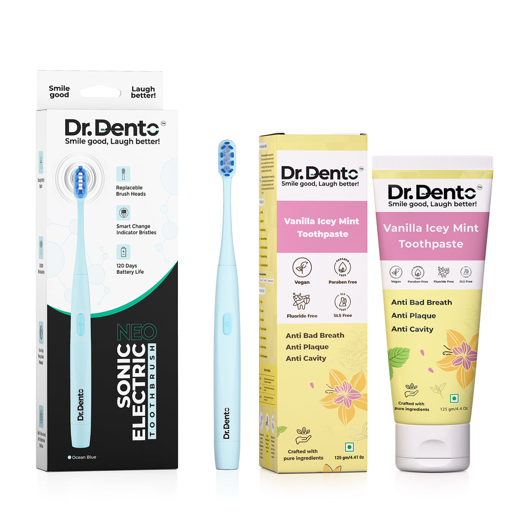 Morning Essential Duo (Neo Toothbrush & Toothpaste) – Dr.Dento - The ...