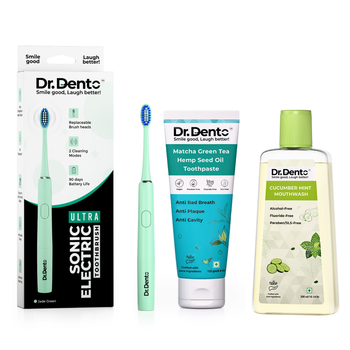 Complete Oral Care Essentials (Ultra Toothbrush, Toothpaste & Mouthwash)