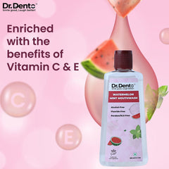 Watermelon Mint Mouthwash - Dr.Dento - The Oral Health Expert