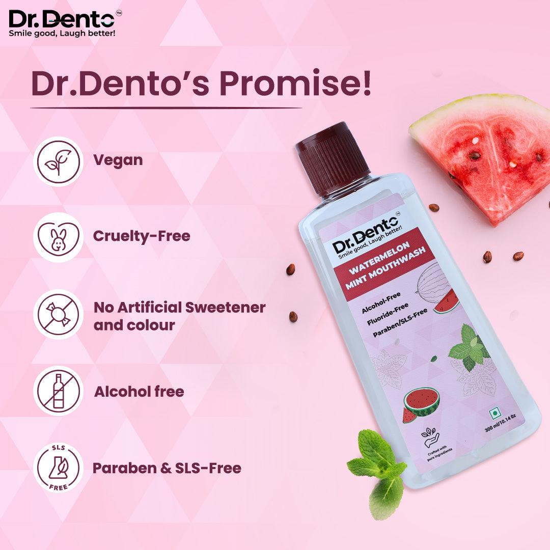 Watermelon Mint Mouthwash - Dr.Dento - The Oral Health Expert