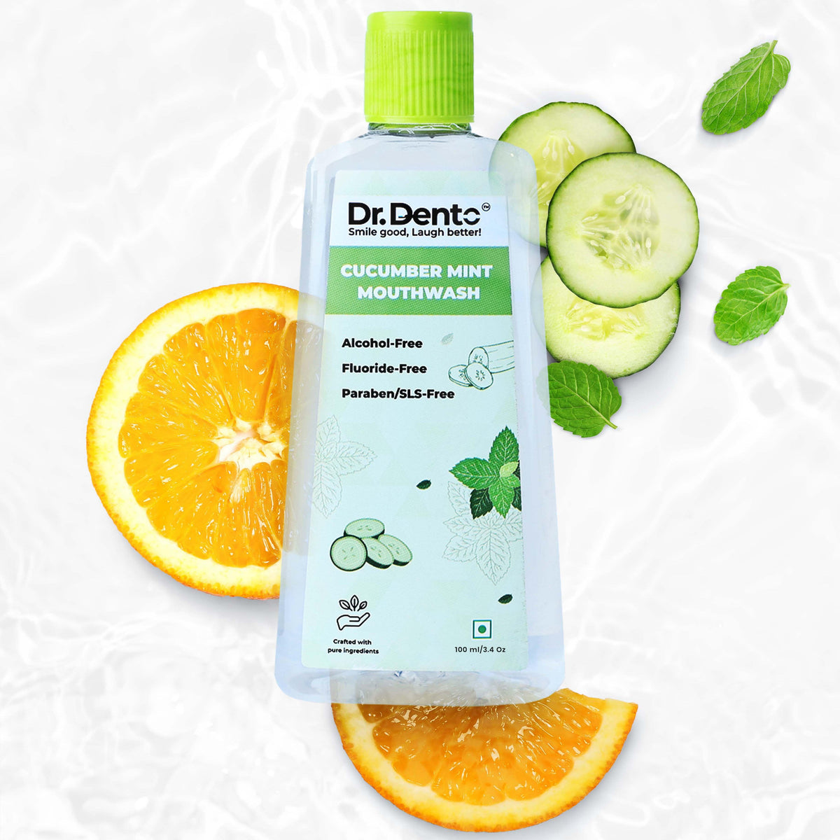 Cucumber Mint Mouthwash - Dr.Dento - The Oral Health Expert